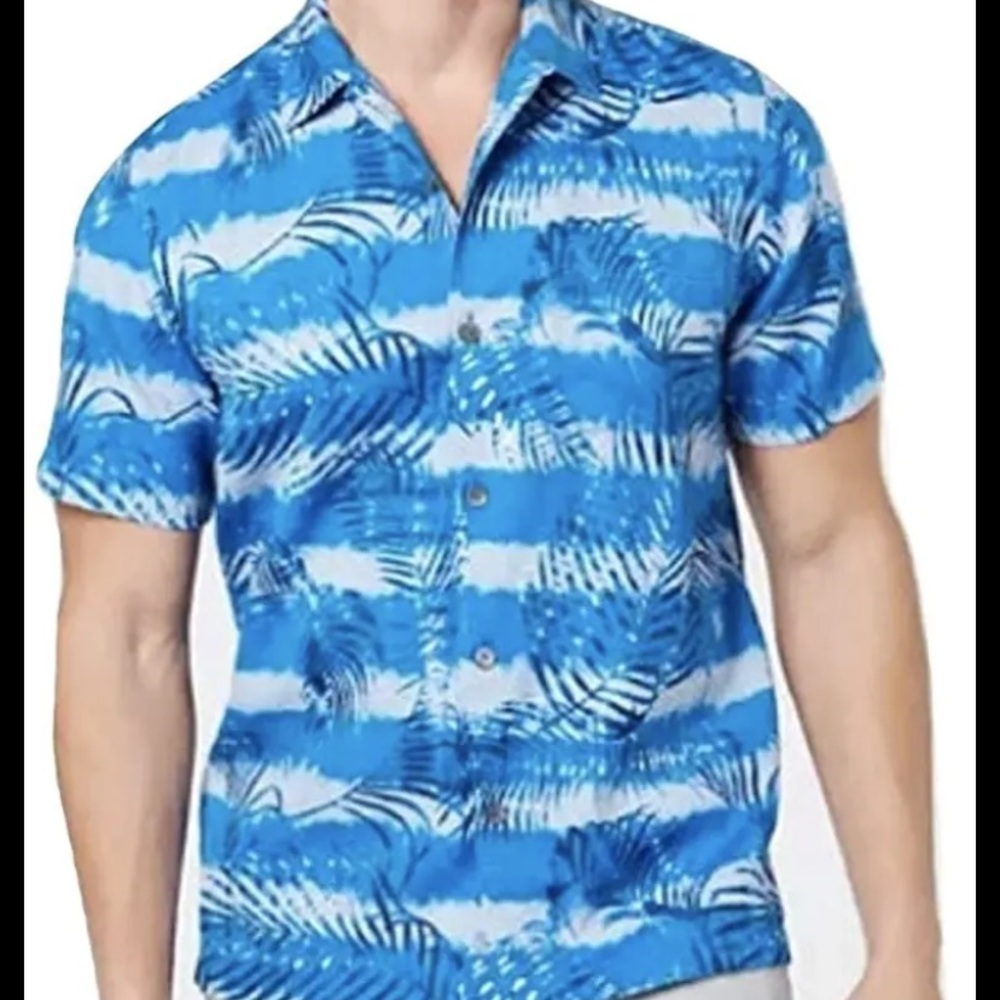 Tommy‎ Bahama Men's Read Between The Fronds Shirt - Navy